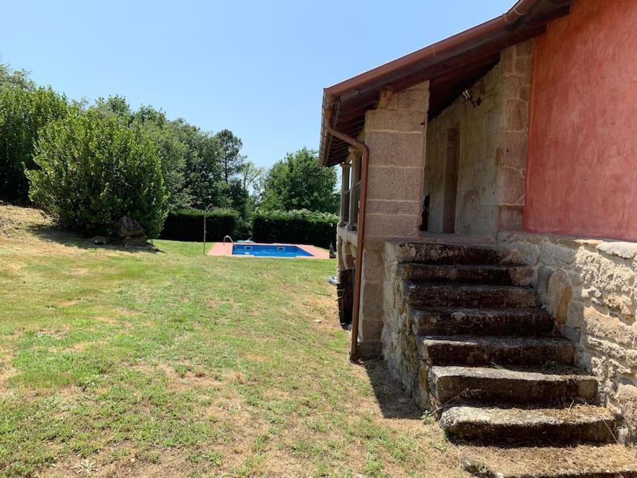 Casa De Campo Con Piscina, Entera O Por Habitaciones Amoeiro Luaran gambar